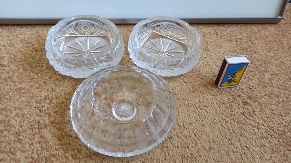 Фужери, хрустальні попільниці