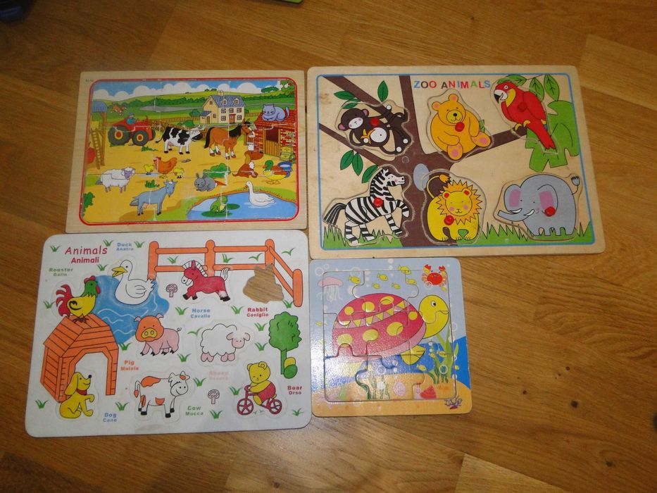 układanki dla maluszka 4 sztuki