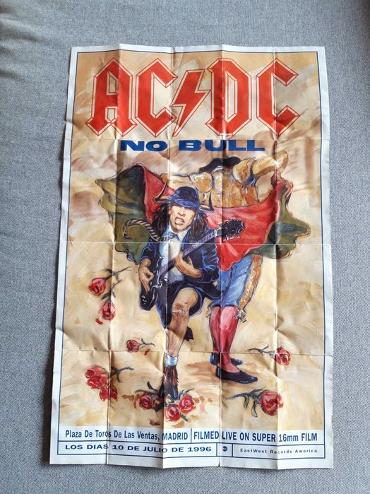 Cartaz concerto AC/DC "No Bull" 1996