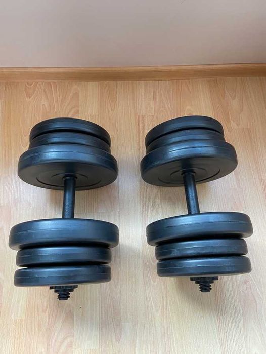 Гантелі розбірні композитні 2 х 20 кг разборные гантели 2 по 20 кг