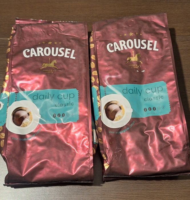 Kawa 2 x 1 kg Carousel Daily cup