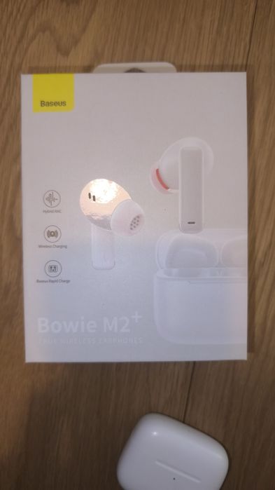 Auriculares Baseus Bowie M2+ TWS, ANC branco