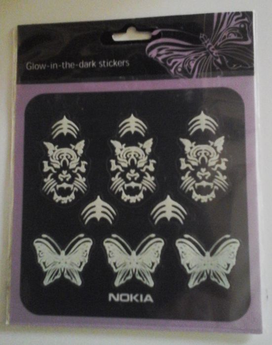 Conjunto de 8 stickers/autocolantes Nokia