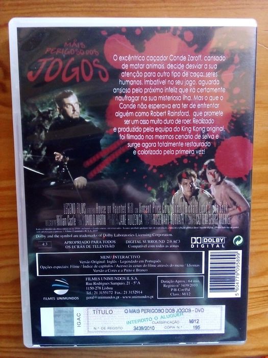 O Mais Perigoso dos Jogos/O Malvado Zaroff 1932 Remasterizad P/B e Cor