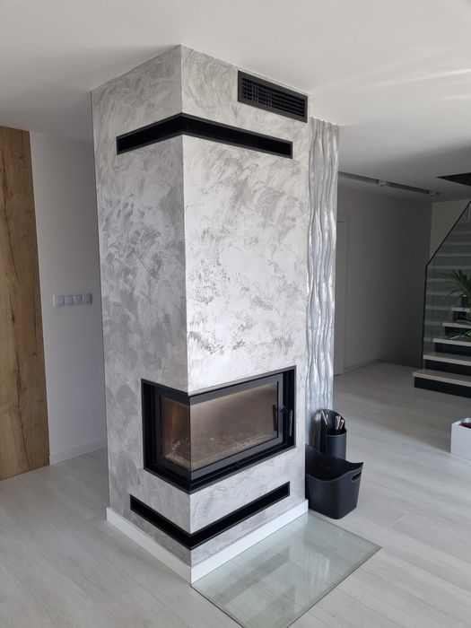 Kominek narożny –Montaż Zabudowa kominka gwarancja Katowice