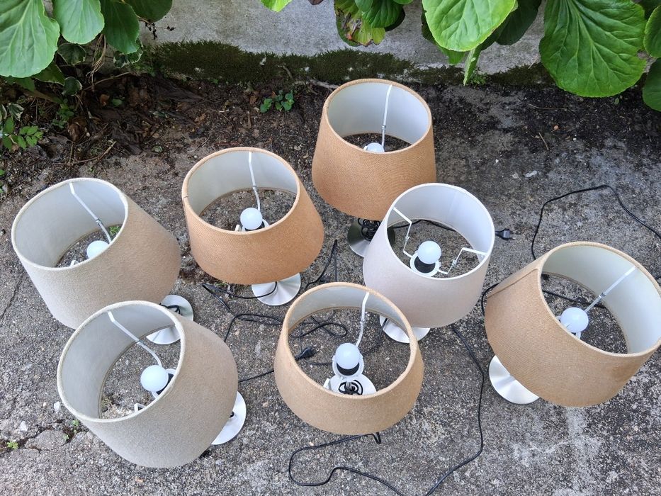 Candeeiro cromado 55cms