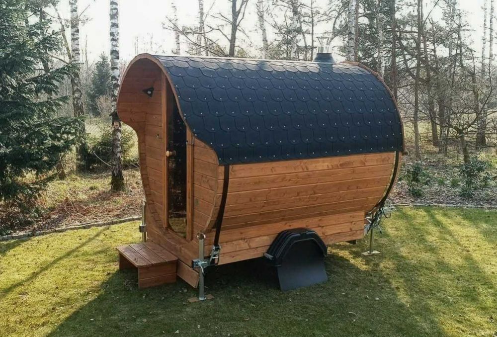 Mobilna Sauna opalana drewnem