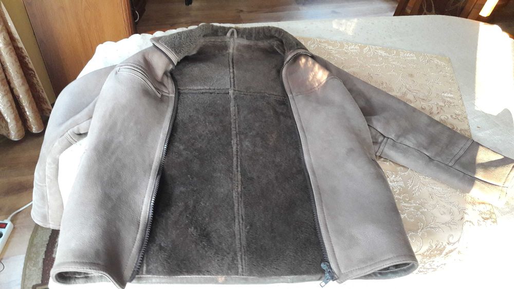 Kożuch męski ze skóry baraniej