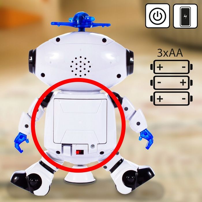 Robot Interaktywny Tańczący Na Baterię Dla Dzieci Android Obrót 360 St