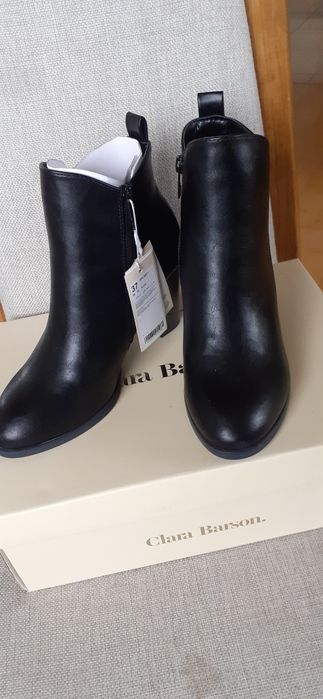 Botki damskie czarne 37 nowe ocieplane