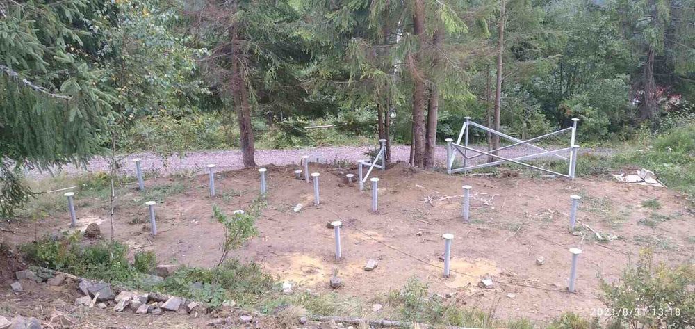 Монтаж гвинтового фундаменту • Сваи винтовые гвинтові палі Геошурупи