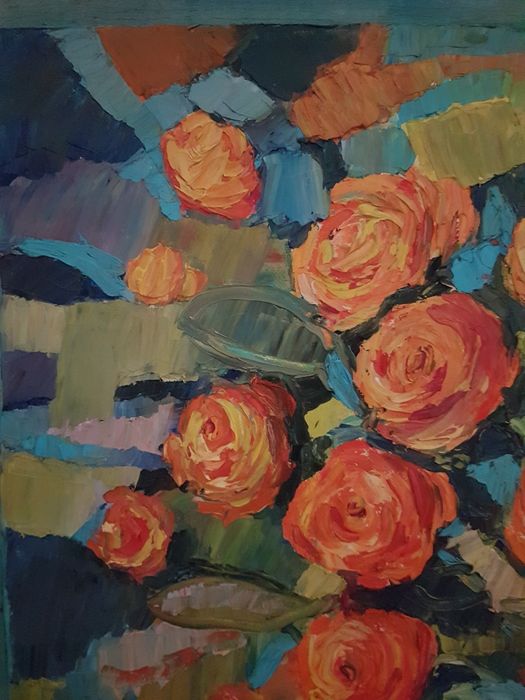 "Róże"-obraz olejny