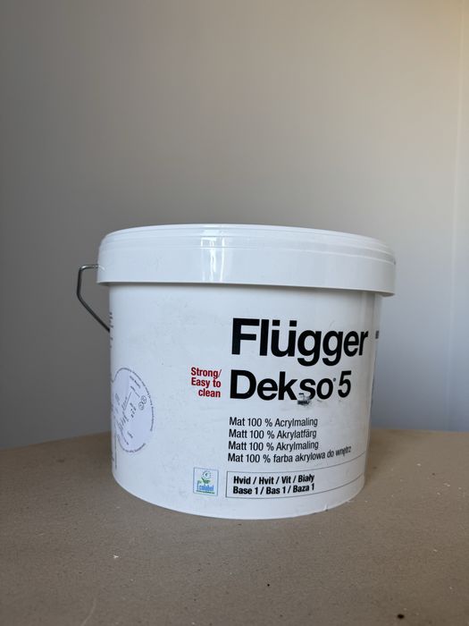 Farba akrylowa do scian Flugger Dekso 5 szary neutralny 2 IN-711 10L