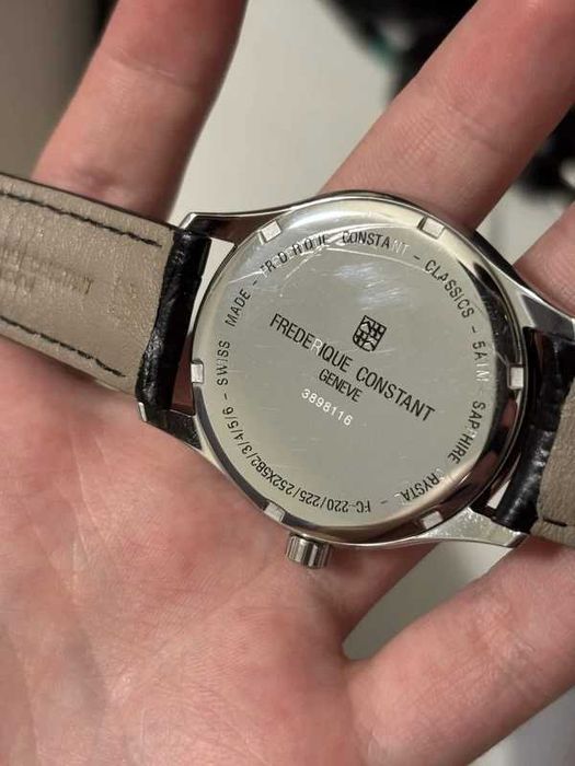 Frederique Constant Relógio de Luxo Golden Champagne Dial Full-Set