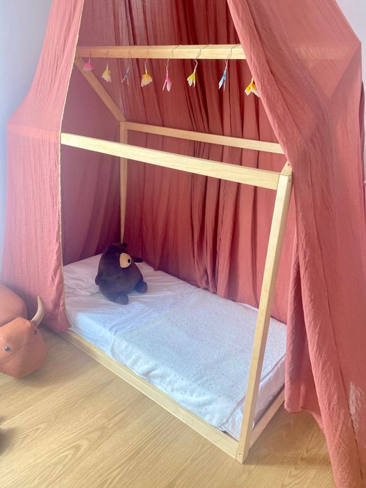Cama chão tipi Montessori 80x145