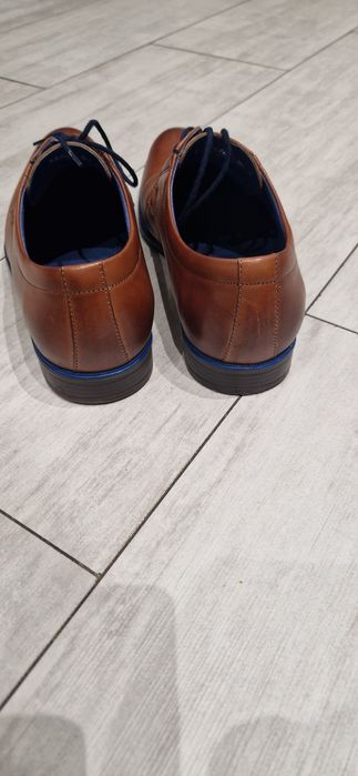 Buty wizytowe, skórzane, brązowe 40