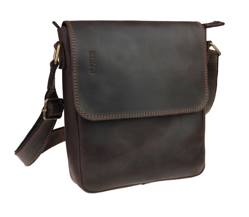 Сумка чоловіча шкіряна на плече SULLIVAN smvp132-2(30) коричнева