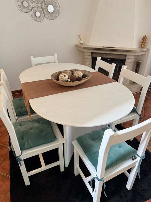 Mesa Sala Jantar + 6 cadeiras