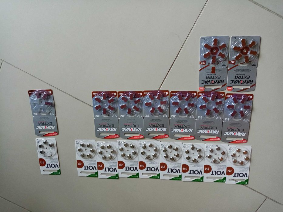 Pilhas para aparelhos auditivos