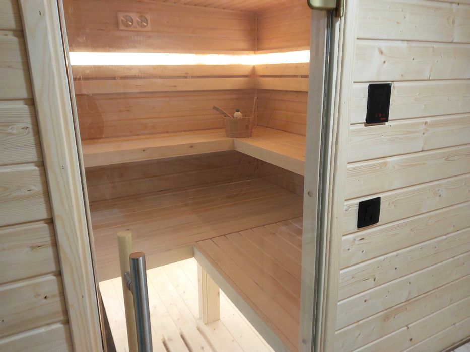 Sauna Ogrodowa ARKAYA Thermo 3,7 m x 2,6 m z przedsionkiem