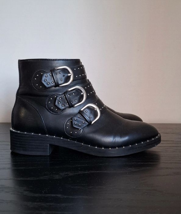 Botas pretas Pull&Bear