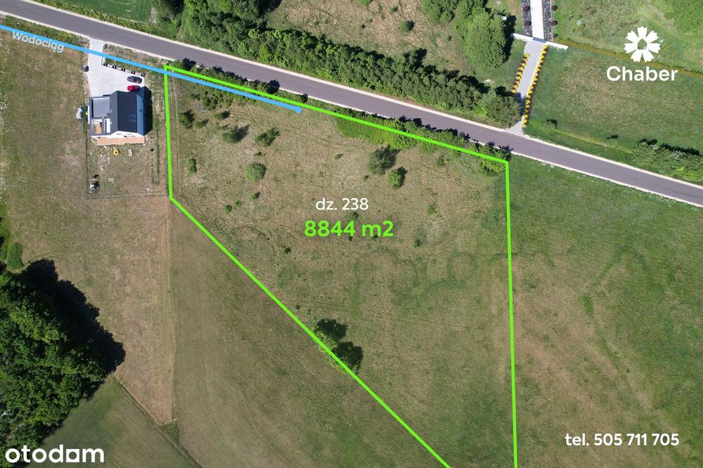 Działka dla dewelopera pod Kutnem z MPZP (bud. jednorodzinne) 8 844 m² - Widok 4