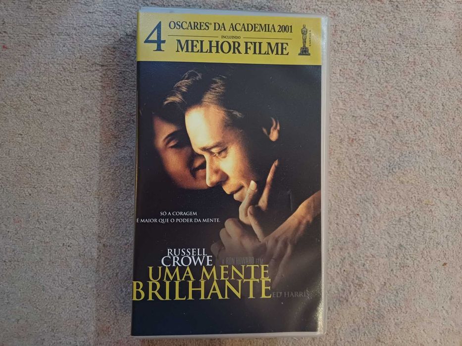 VHS Uma mente brilhante, c Russell Crowe, Ed Harris, Jennifer Connelly