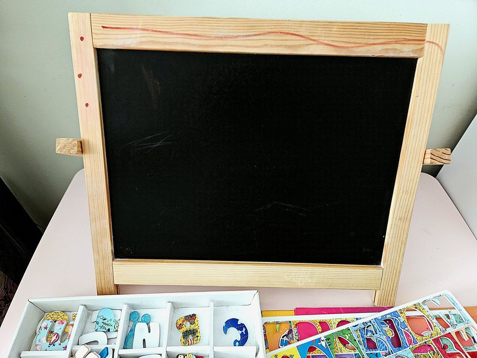 Магнітна абетка, цифри, сртер + дошка ABC home