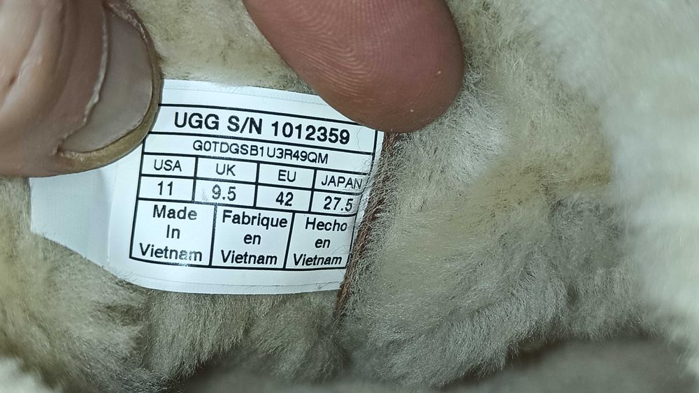 Damskie zimowe botki UGG QUINCY r.42 skóra stan bardzo dobry