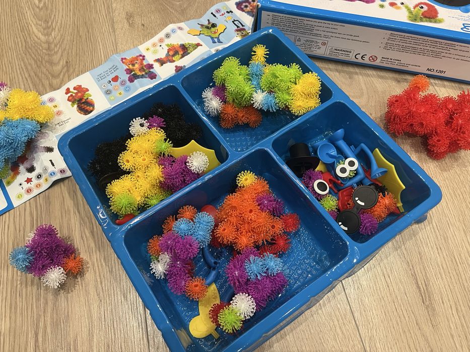 Гра липучка Magic Blocks 400+ конструктор мʼякий дитячий 3+