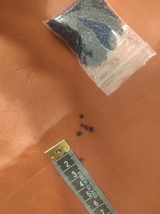 Koraliki granatowe rękodzieło