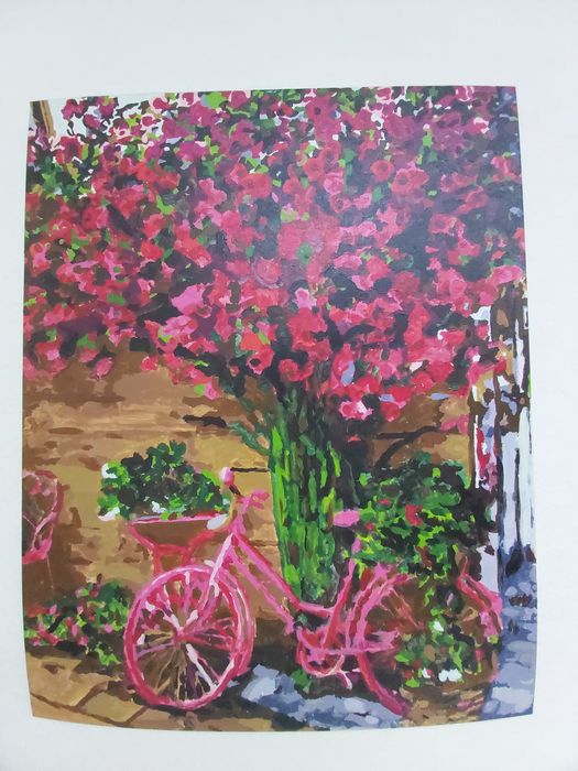 Розмальована картина по номерах