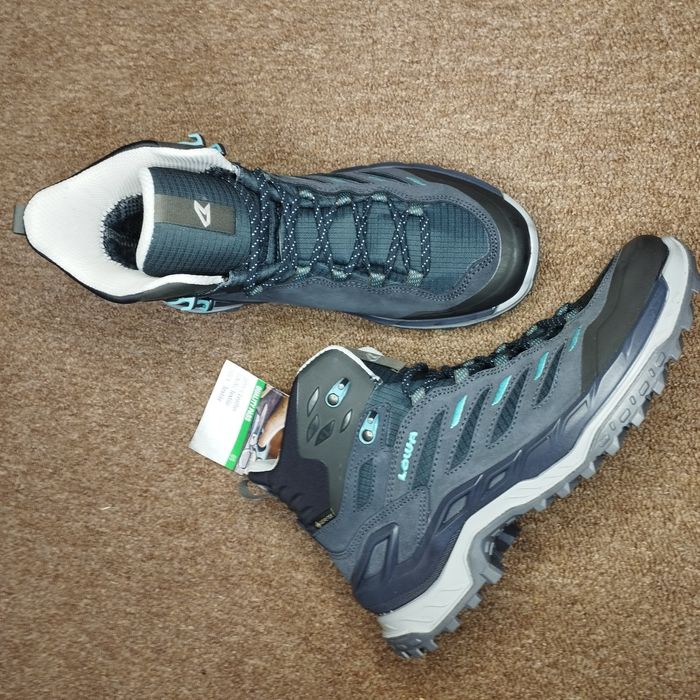 Gore-tex. Туристичні термочеревики Lowa Innovo GTX Mid, Navy/Arctic