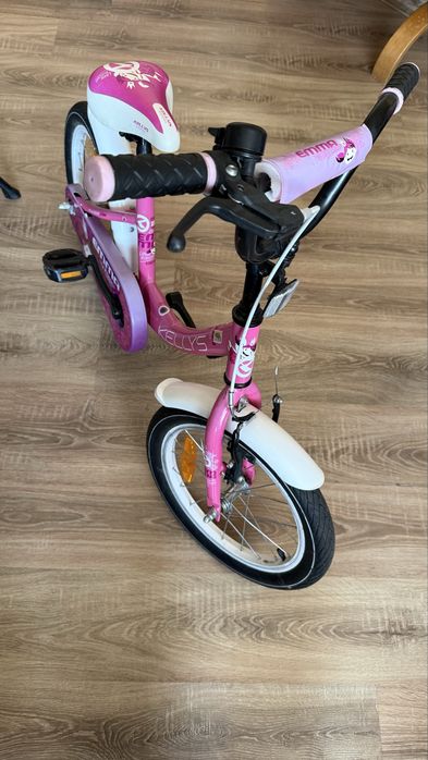 Rower dziecięcy KELLYS 16" różowy + NOWE kółka boczne! Stan bdb