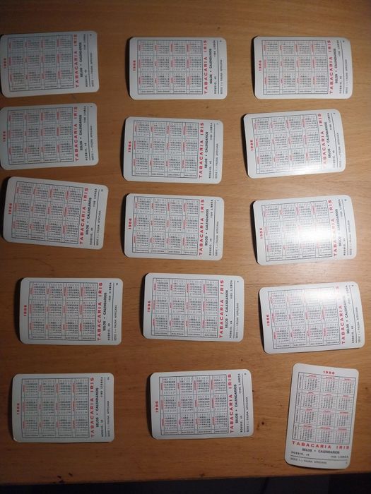 Calendários de 1986