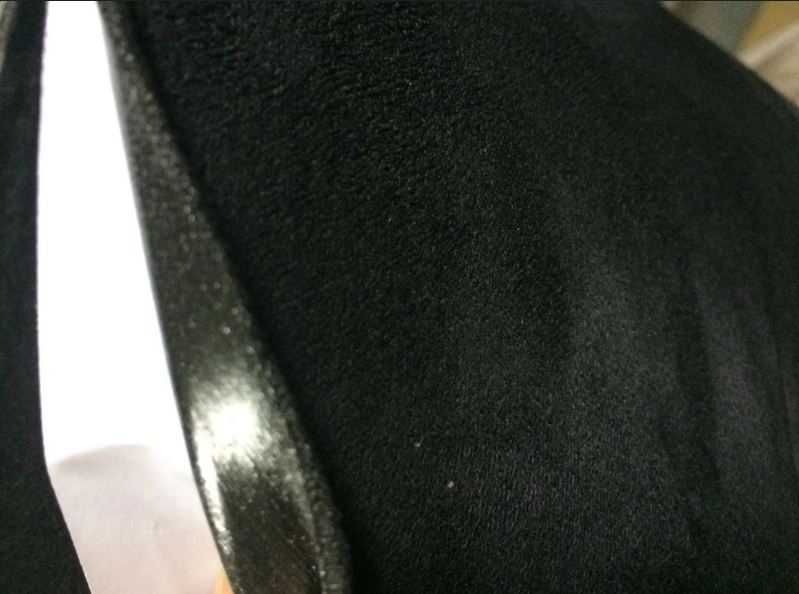 Алькантара самоклеющаяся черная Корея для салона авто 152см