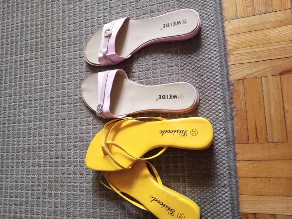 2 pary klapki japonki