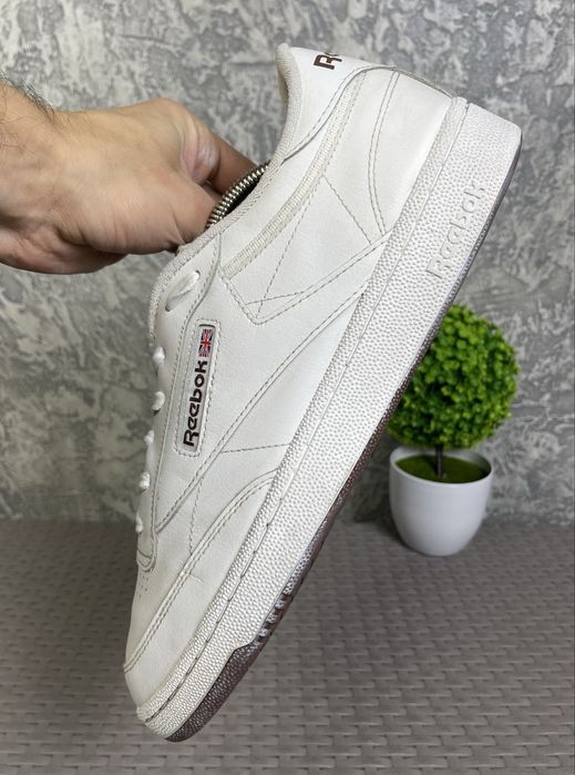 Reebok Classic кроссовки 45 размер кожаные спортивные белые