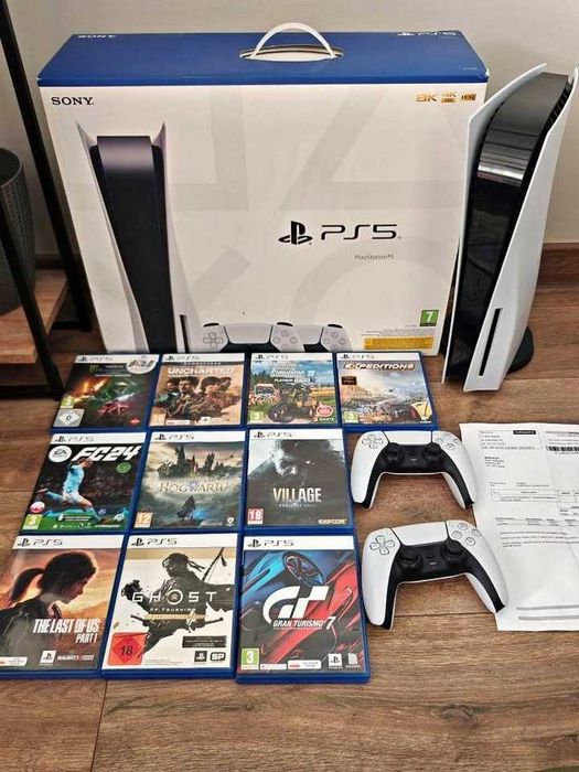 Konsola Sony PS5 Digital z napędem 1TB + 2 Pady i gry