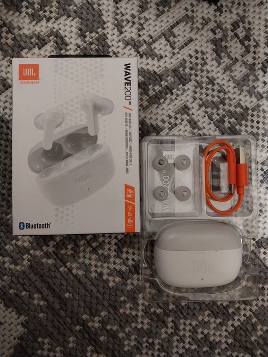 Навушники вкладиші бездротові TWS JBL Wave 200 White (JBLW200TWSWHT)