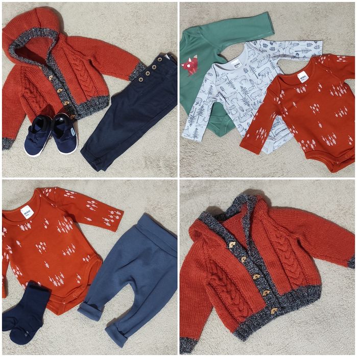 Newbie name it Next mega paka wyprawka synek 62-68