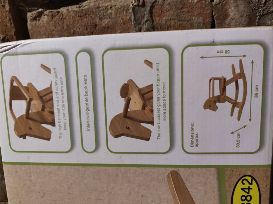 Playtive Konik na biegunach drewniany