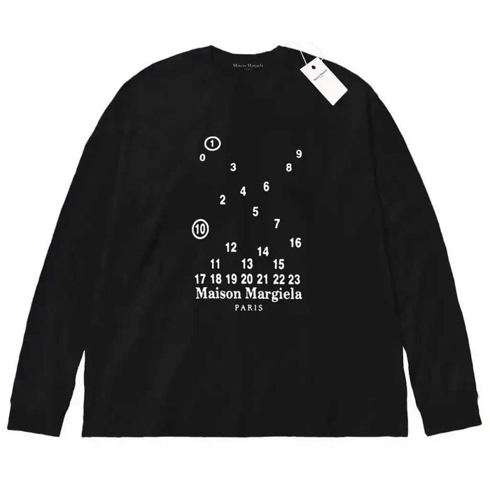 Лонгслив Maison Margiela Logo унисекс Мейсон Маржела