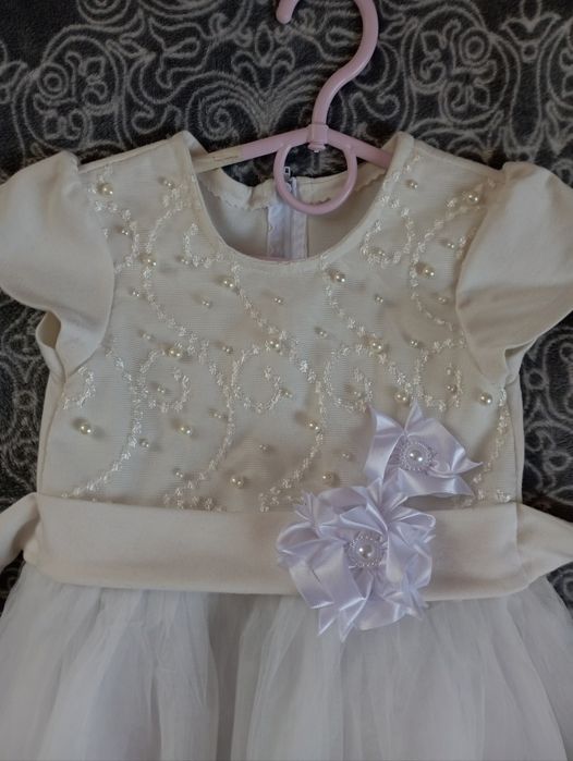 Біле плаття сніжинка 2-4р 92-104р