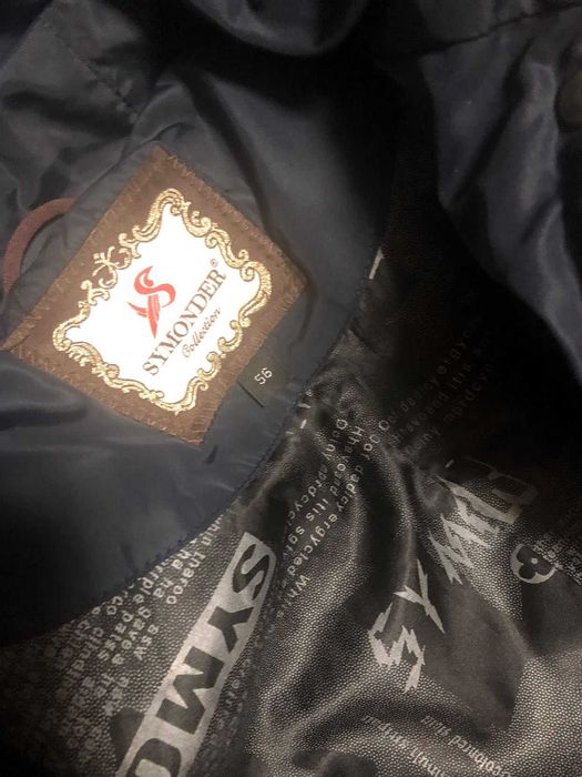 Длинное макси пальто пуховик с чернобуркой большой размер хххл