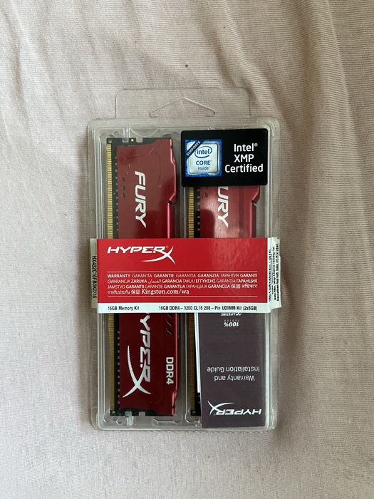 Оперативная память Hyperx Fury 2x8 gb ddr4