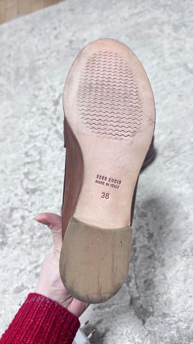 Лофери руді туфлі шкіра Італія