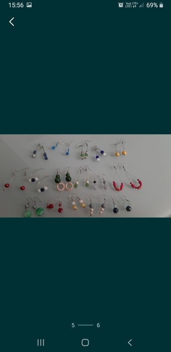 Komplet 16 sztuk kolczyków