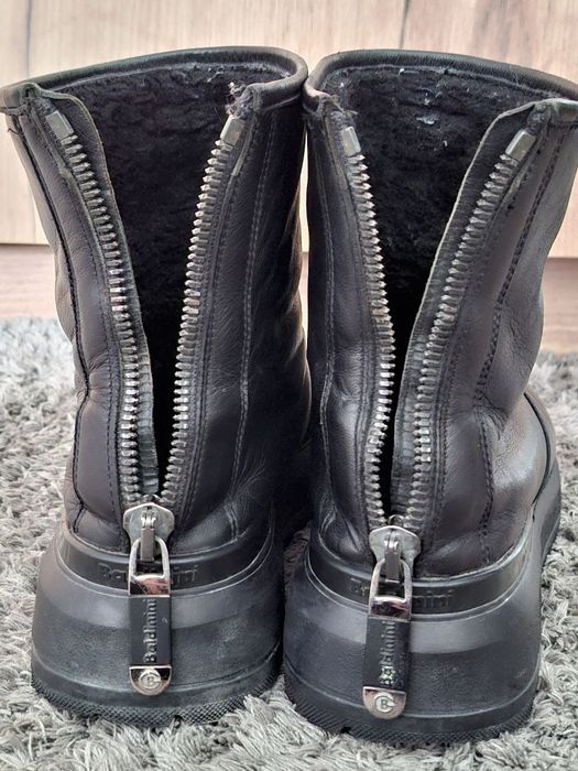 Чорні шкіряні жіночі черевики Baldinini