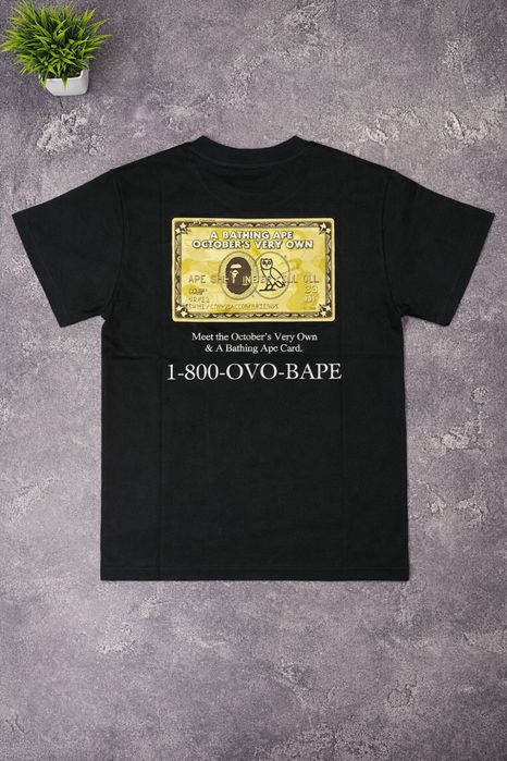 ‼️ Футболка Bape x OVO Gold Card Tee